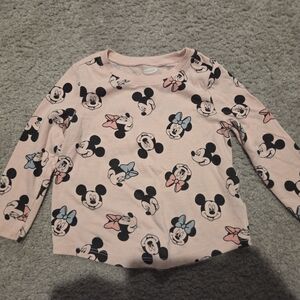 Old Navy Minnie Mouse Pink Long Sleeve Shirt